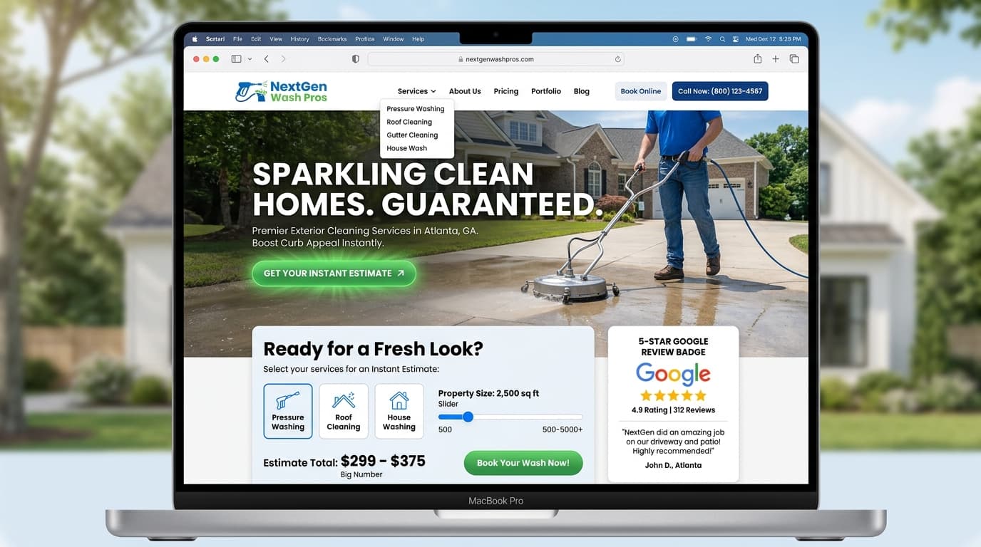 NextGen Wash Pros — Exterior Cleaning & Power Washing - Squarespace Website Project for NextGen Wash Pros